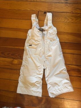 Obermeyer White Kids Snow Bib Overalls